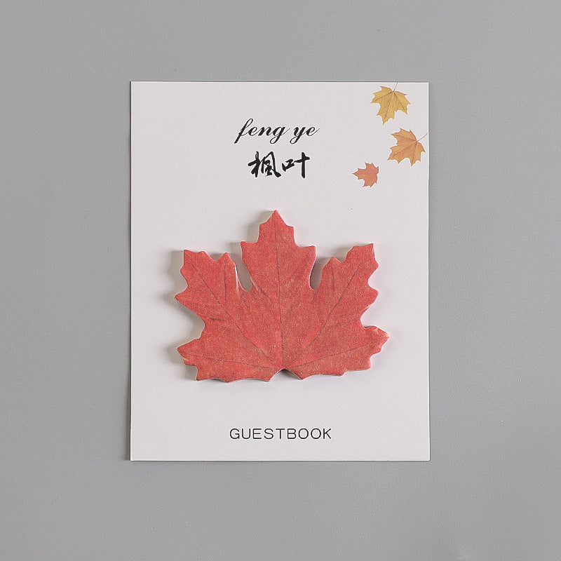 Wholesale Paper Creative Leaf Maple Leaf Ginkgo Sticky Notes